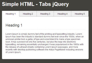 Example of Tabs